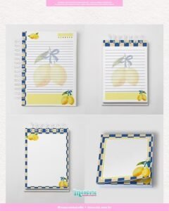 Coleção Limão Siciliano Aquarela - Kit de Encadernação - Imagem 3