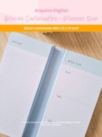 Blocos Cartonados + Planner Duo (Branco Papel) - Imagem 3