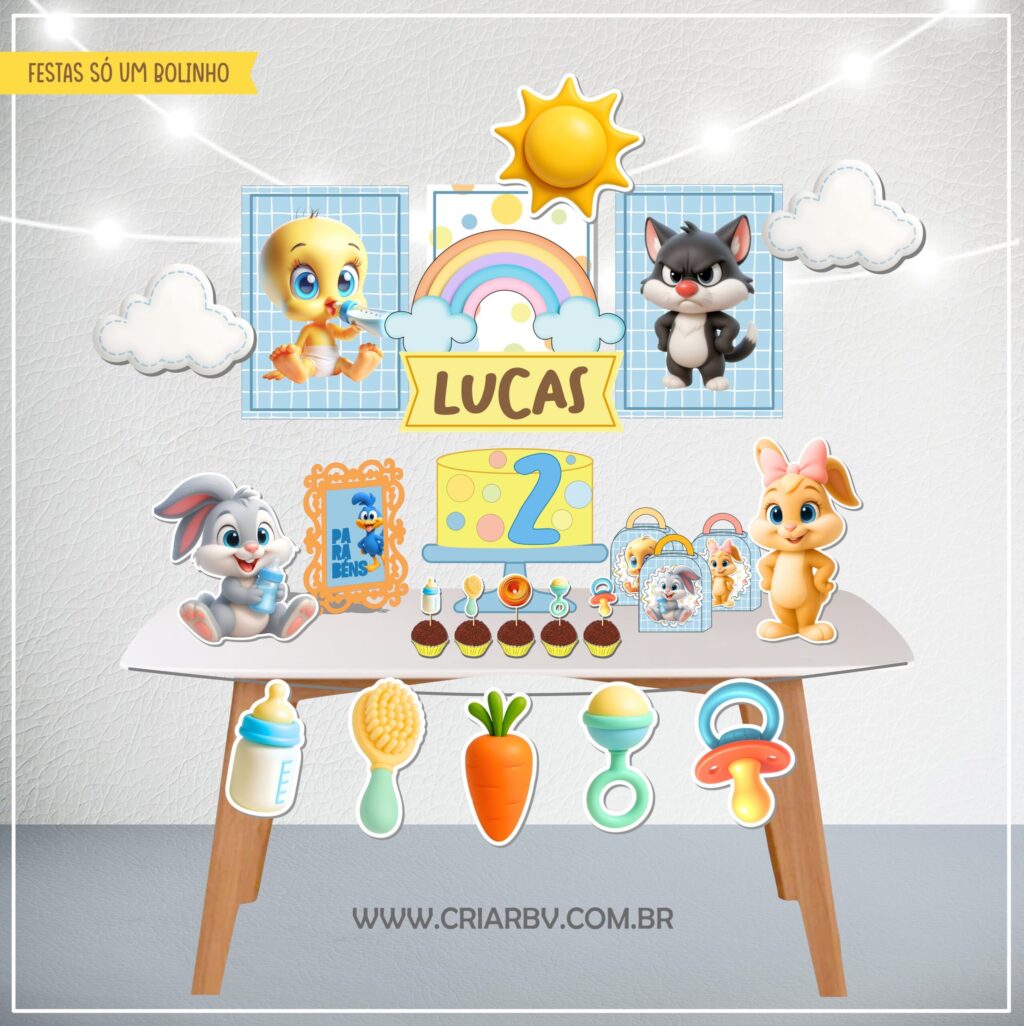 Baby Looney Tunes - Kit Festa Pronta - Imagem 1