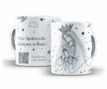 Religiosa com QR Code - Artes para Canecas - Imagem 6
