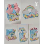 Arco Íris e Estrelas - Kit Festa Pronta