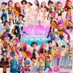 Guerreiras do K POP - PNG e Fundos - Kit Digital