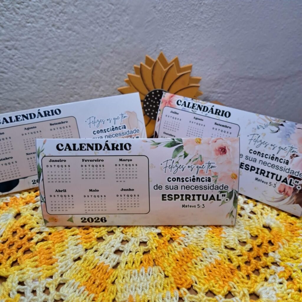 Calendário de Mesa - Com o Texto do Ano 2026 (Rê Castori) - Imagem 2