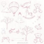 Toile de jouy – Brinquedos Rosa - Imagem 3
