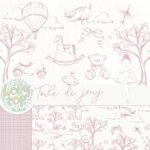 Toile de jouy – Brinquedos Rosa