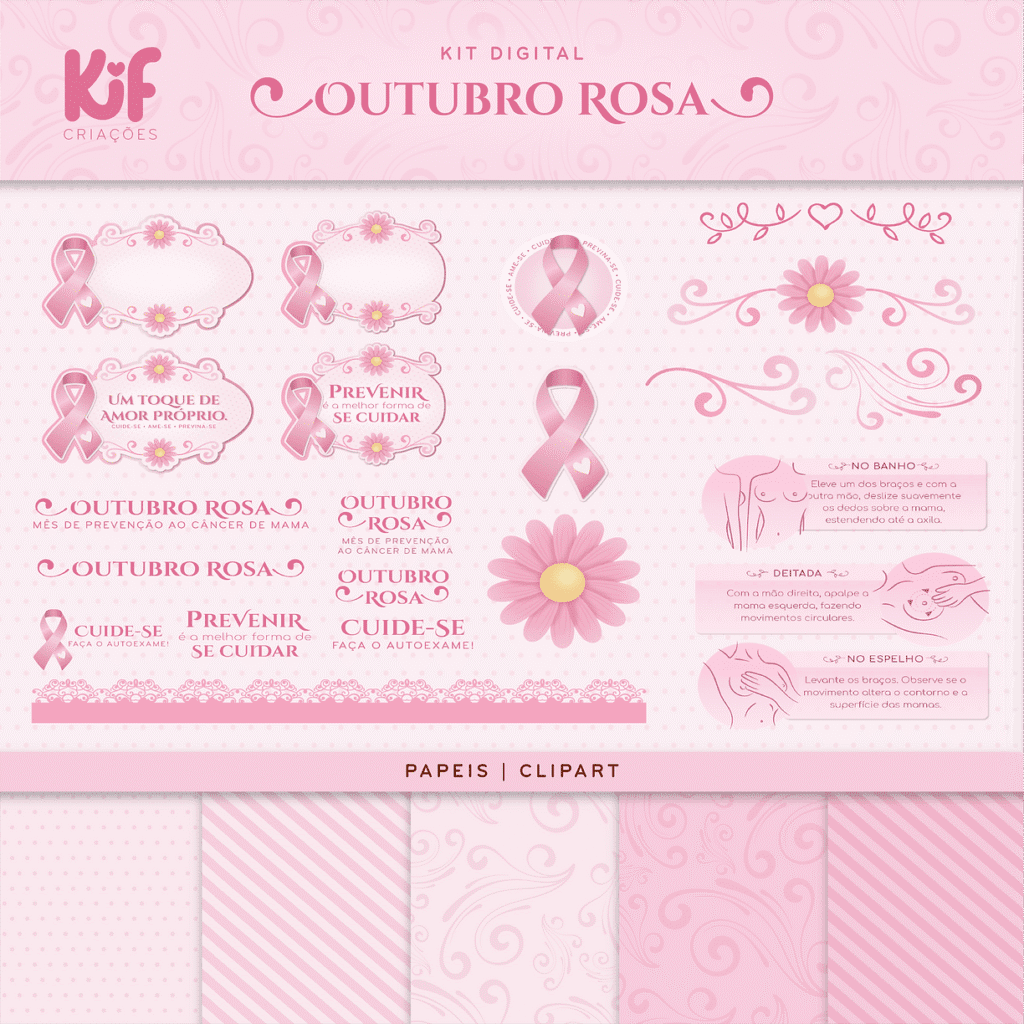 Outubro Rosa - Kit Digital (Kif) - Imagem 1