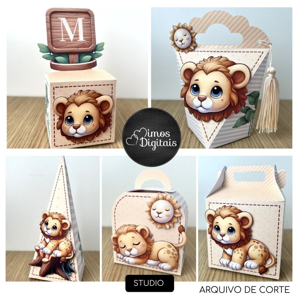 Leãozinho - Kit Festa Pronta - Imagem 1