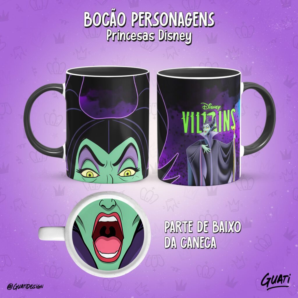 Bocão Princesas - Artes para Caneca - Imagem 24