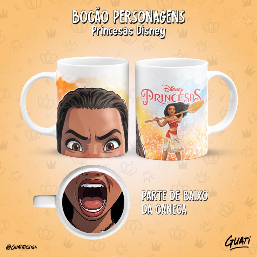 Bocão Princesas - Artes para Caneca - Imagem 12