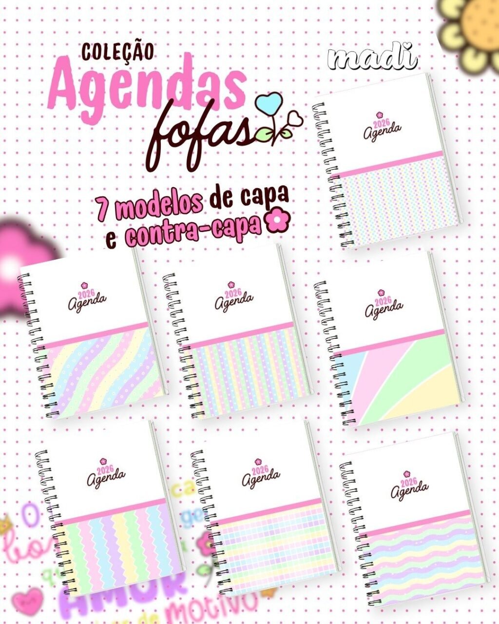 Coleção Agendas Fofas 2026 (Madi) - Imagem 1