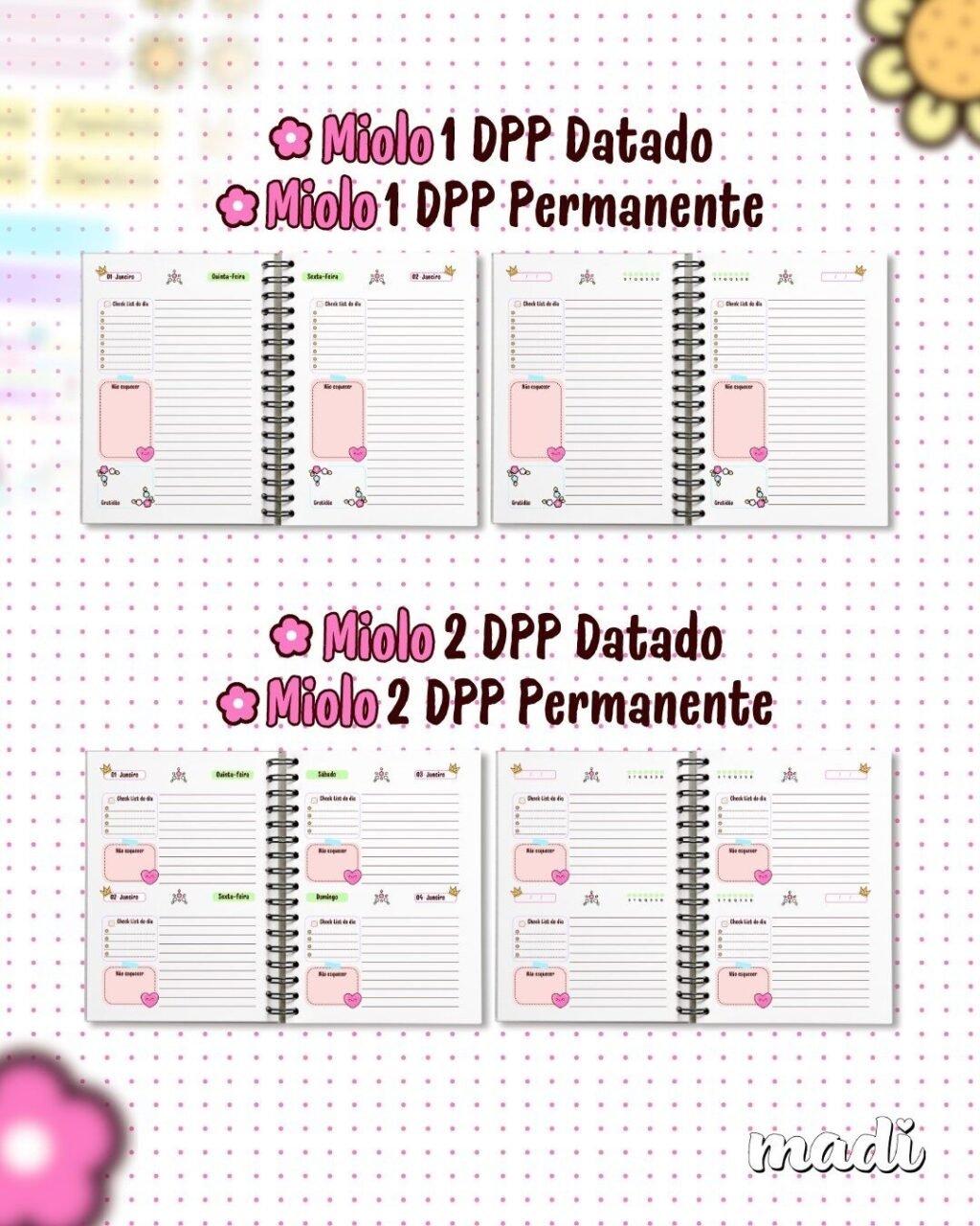 Coleção Agendas Fofas 2026 (Madi) - Imagem 2