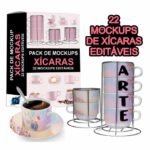 22 Mockups Xícaras / Torres (PSD)