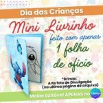 Molde + Livro Mini Livrinho de Colorir Stitch