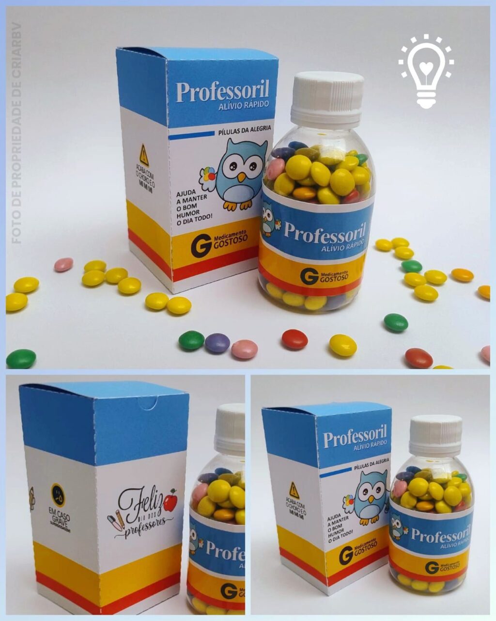 Caixa remédio Pílulas - Dia dos Professores - Imagem 1