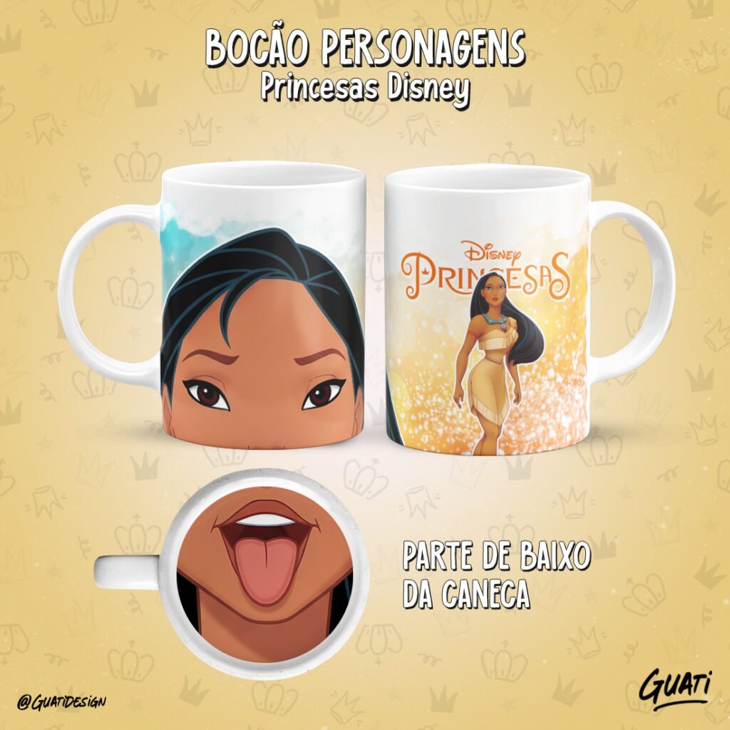 Bocão Princesas - Artes para Caneca - Imagem 15