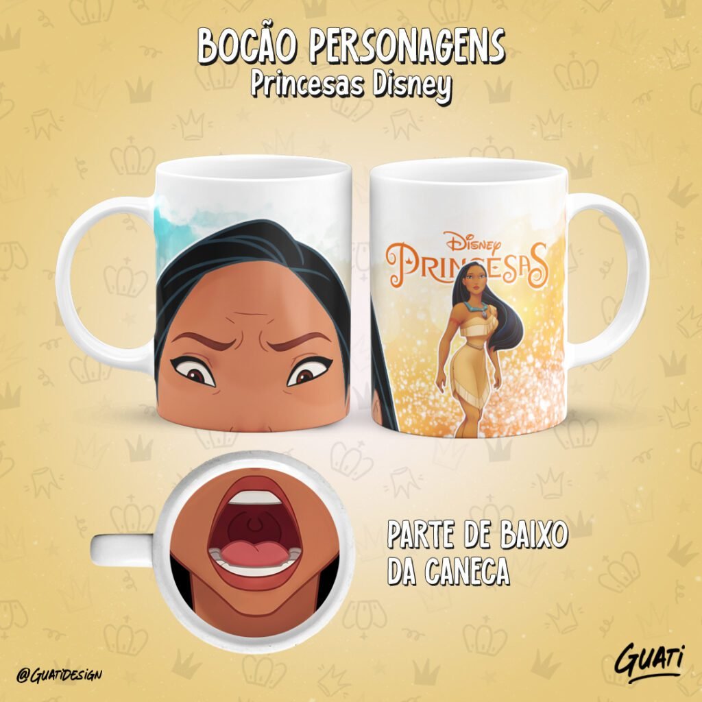 Bocão Princesas - Artes para Caneca - Imagem 16