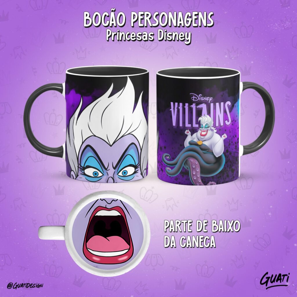 Bocão Princesas - Artes para Caneca - Imagem 19