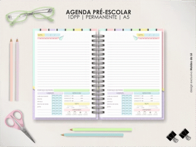 COMBO A5 - Agendas Escolares (Moldes da Lê) - Imagem 7