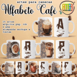 Alfabeto Café - Artes Caneca