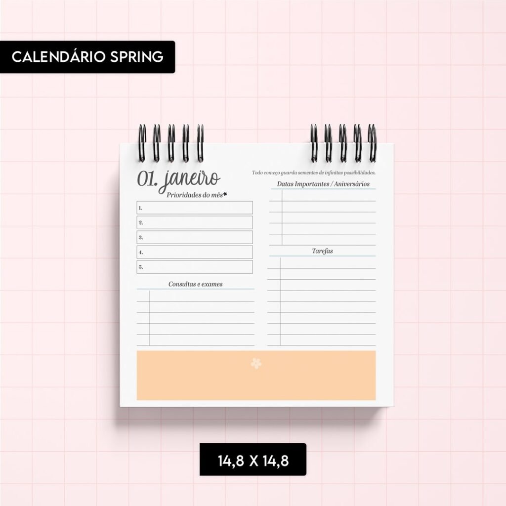Calendário Spring 2026 (Trilha de Papel) - Imagem 5