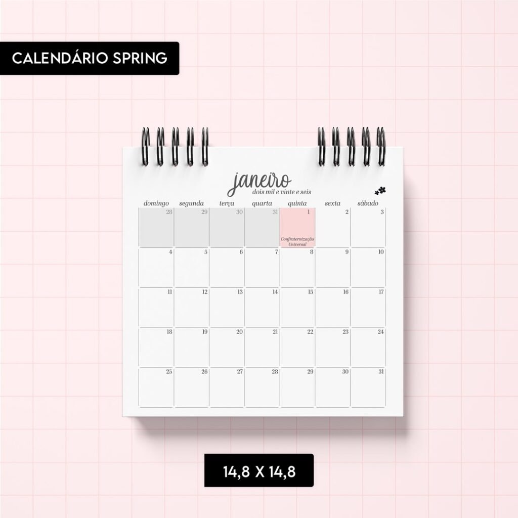 Calendário Spring 2026 (Trilha de Papel) - Imagem 8