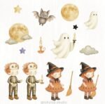 Coleção Halloween – ilustrações e papéis digitais - Imagem 3