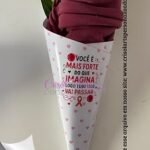 Cone para touca outubro rosa