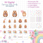 Capivara Festa Candy - Kit Digital - Imagem 2