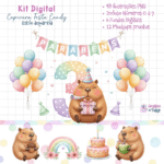 Capivara Festa Candy - Kit Digital - Imagem 4