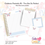 Caderno A5 + Bloquinho A6 – YOU ARE SO PERFECT - Imagem 2