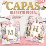 Pack Capas Alfabeto Floral e Miolos (Pandoca)