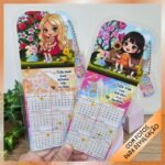 4 Modelos de marca páginas com calendário – Meninas 2026 (Iza) - Imagem 3