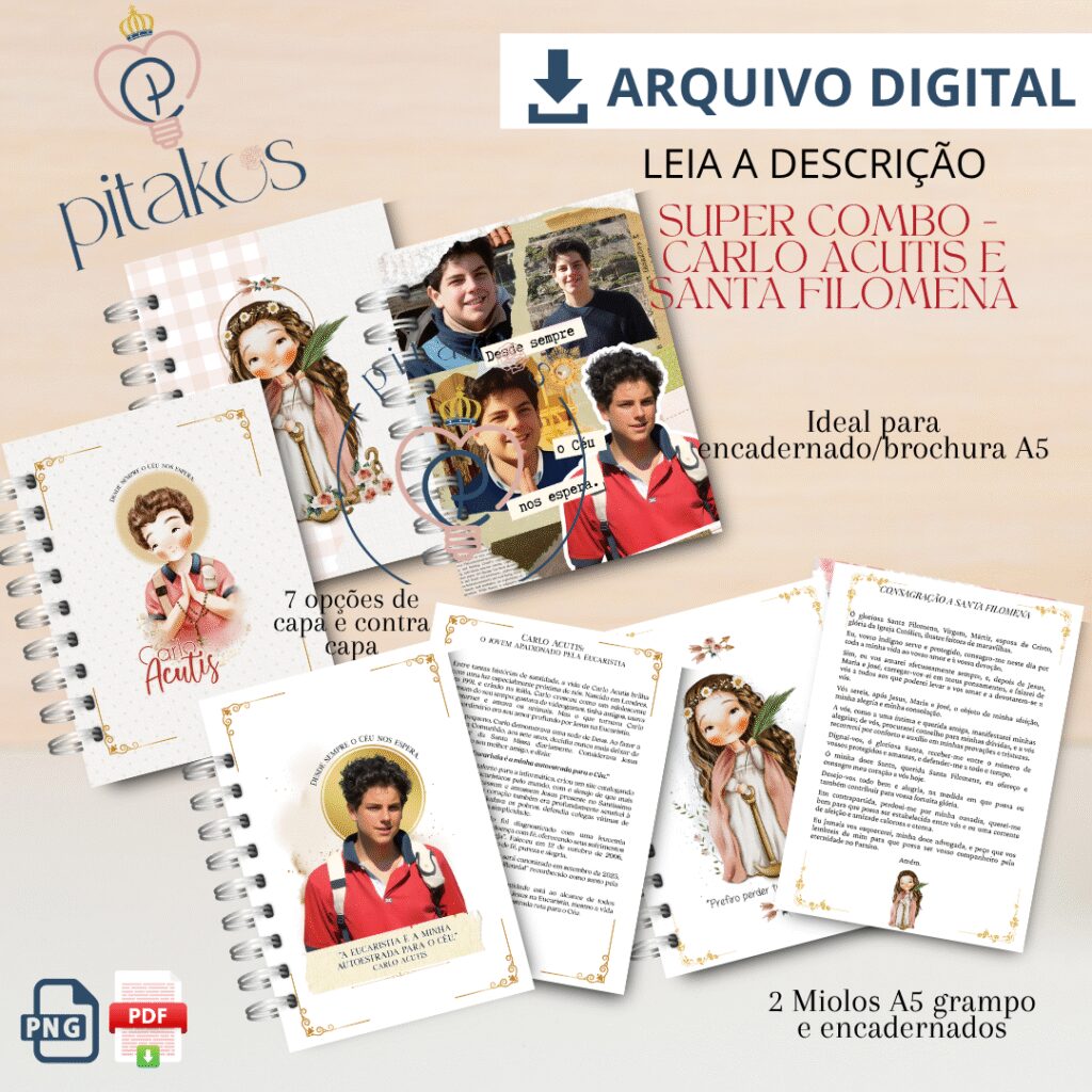 ANP – Super Combo Carlo Acutis e Santa Filomena (Pitakos) - Imagem 1