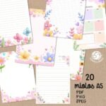 Pack 20 Miolos Caderno A5 | Jardins (Pandoca) - Imagem 2
