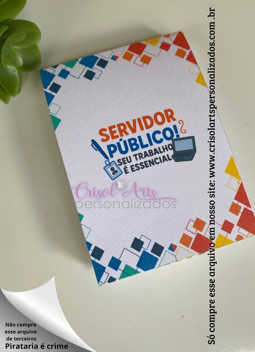 Porta Bloquinho - Dia do Servidor Público - Imagem 1