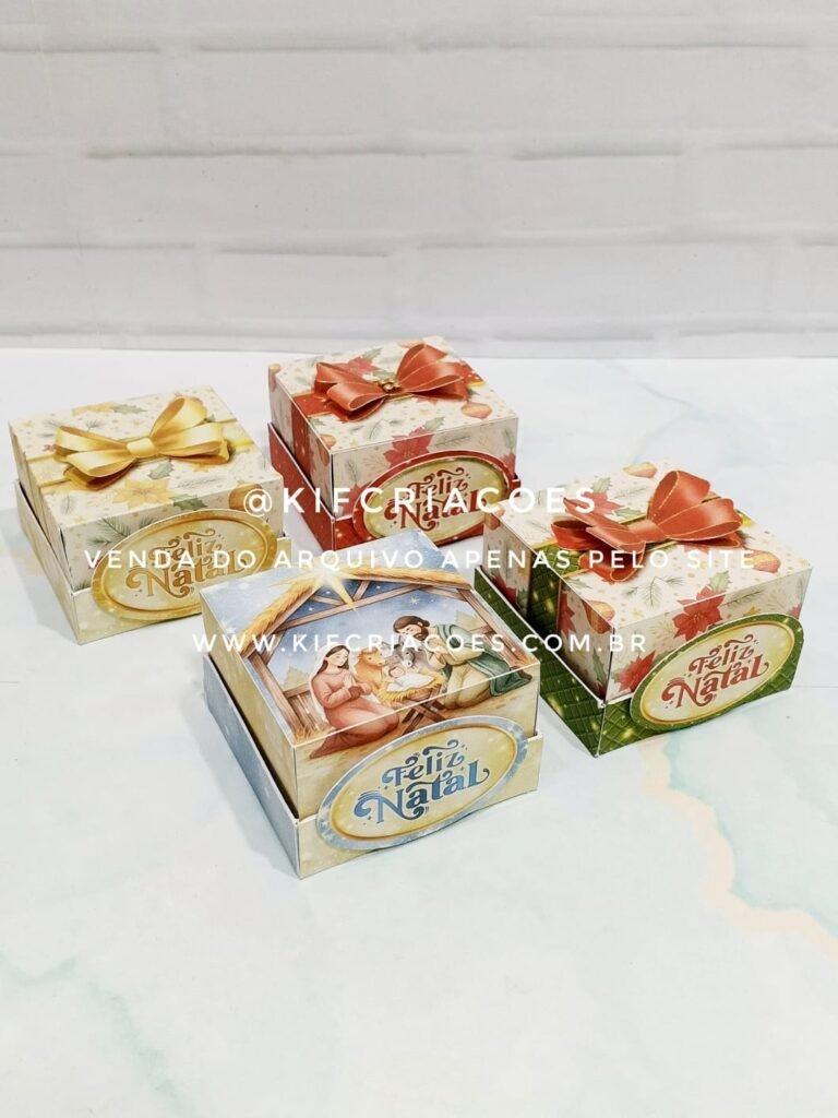 Caixa para Brownie Natal