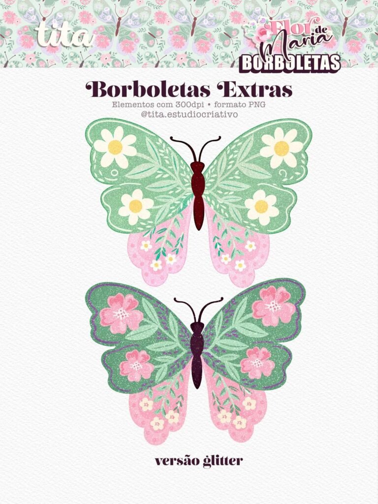 Flor de Maria - Kit Extra Borboletas (Tita) - Imagem 3