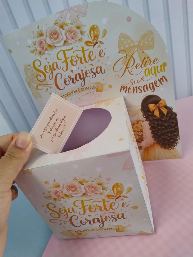 Box Mensagem Forte e Corajosa - Dia da Mulher - Imagem 2