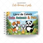 Cute Animais & Pets - Livro de Colorir - Imagem 8