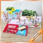 2 Caixinhas de Barra de Chocolate – Páscoa Coelhos e Cristã