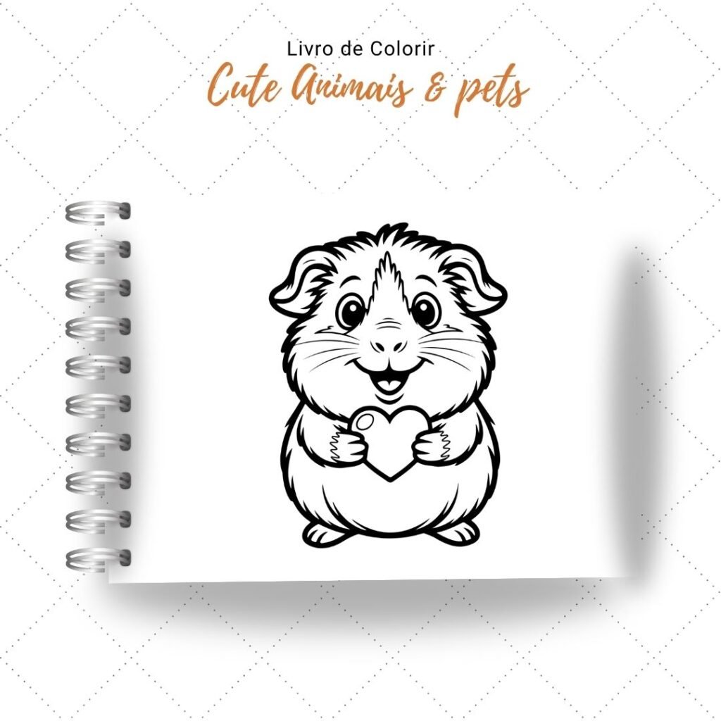 Cute Animais & Pets - Livro de Colorir - Imagem 3