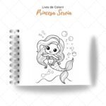 Princesa Sereia - Livro de Colorir - Imagem 3