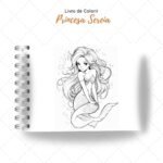 Princesa Sereia - Livro de Colorir - Imagem 4