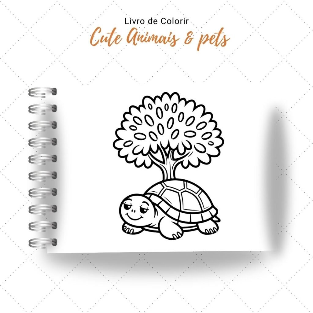 Cute Animais & Pets - Livro de Colorir - Imagem 7