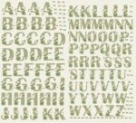 Arte Digital DTF UV Alfabeto Margaridas ( impressão em metro)