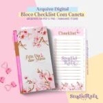 Bloco Checklist Com Espaço Pra Caneta - Dia das Mães