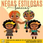 Estampas e Molde Africanas Bonecas de Pano