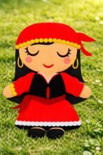 Estampas e Molde Ciganinhas Bonecas de Pano - Imagem 2