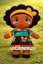 Estampas e Molde Africanas Bonecas de Pano - Imagem 2