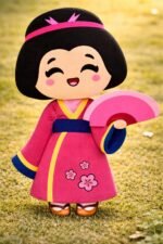 Estampas e Molde Etnias Bonecas de Pano - Imagem 2